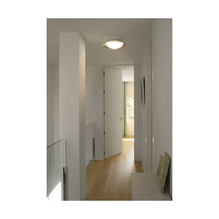 Plafones Faro SIDE PLAFON Ø390 BLANCO/NIQUEL MATE LED 15W 3000K