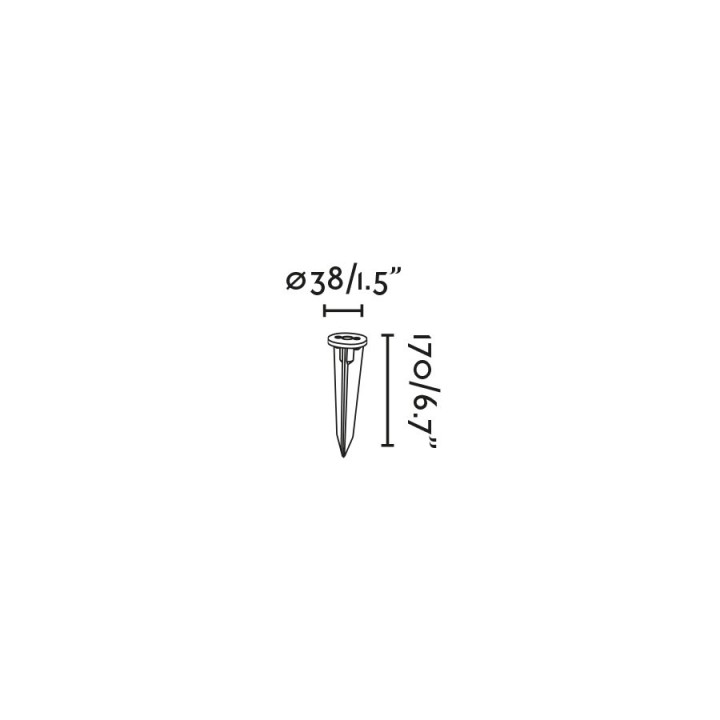 Faro PUK 36 Accesorio estaca negra