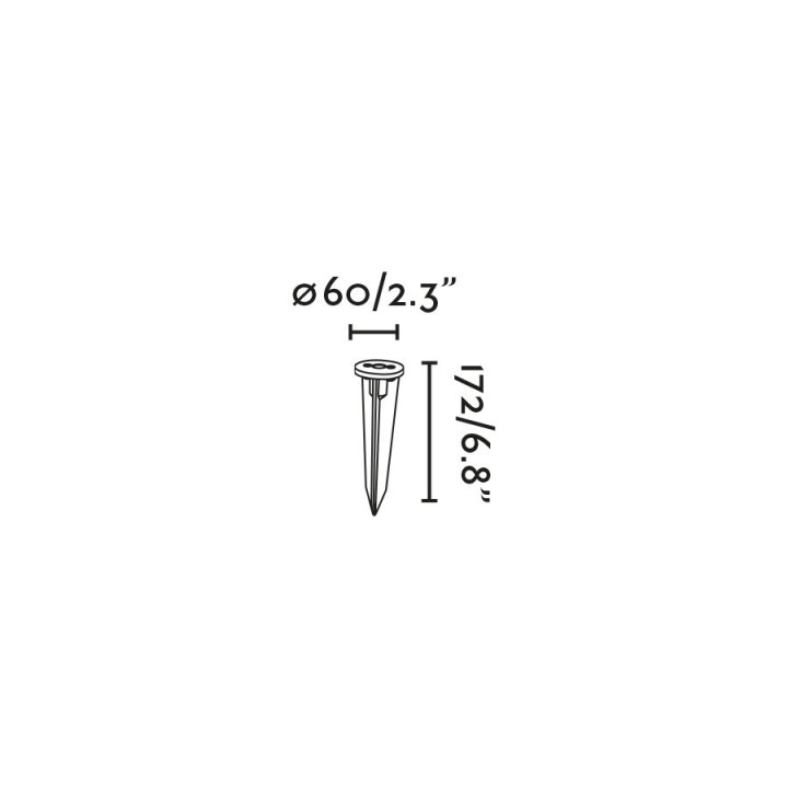Faro PUK 59/85 Accesorio estaca negra