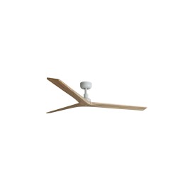 Faro KLIM L Ventilador blanco/madera roble DC SMART Faro 34279WP