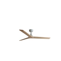 Faro KLIM M Ventilador blanco/madera roble DC SMART Faro 34280WP