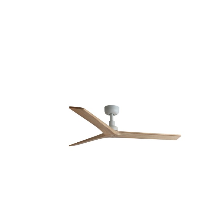 Faro KLIM M Ventilador blanco/madera roble DC SMART Faro 34280WP