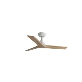 Faro KLIM S Ventilador blanco/madera roble DC SMART Faro 34281WP