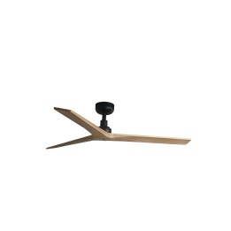 Faro KLIM M Ventilador negro/madera roble DC SMART Faro 34283WP