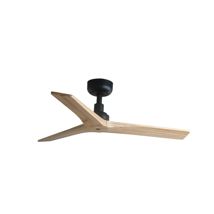 Faro KLIM S Ventilador negro/madera roble DC SMART Faro 34284WP