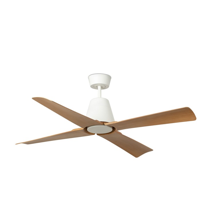 Faro TYPHOON M LED Ventilador blanco/madera SMART Faro 34105WP