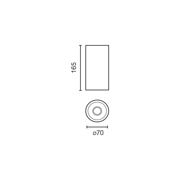 Faro FOST DOWN CEILING proyector blanco Ø70 28W CRI90 3000K  60°