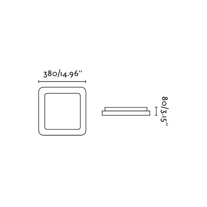 Plafones Faro IRIS-3 PLAFON GRIS LED 30W 3000K