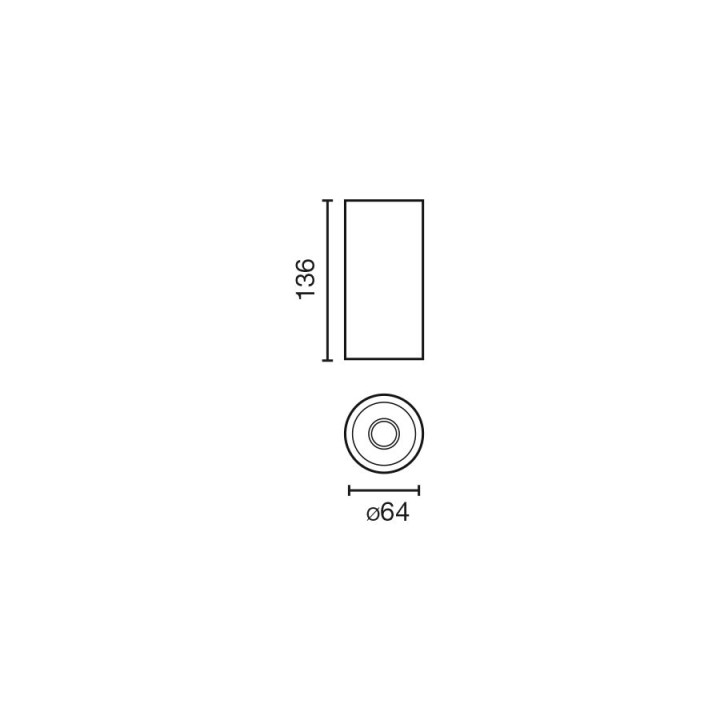 Faro FOST DOWN CEILING proyector blanco Ø64 14W CRI97 4000K  60°