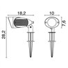 Faro TULIPA downlight orientable blanco 7W 2700K CRI90  15°  Casambi Faro 0339192711W