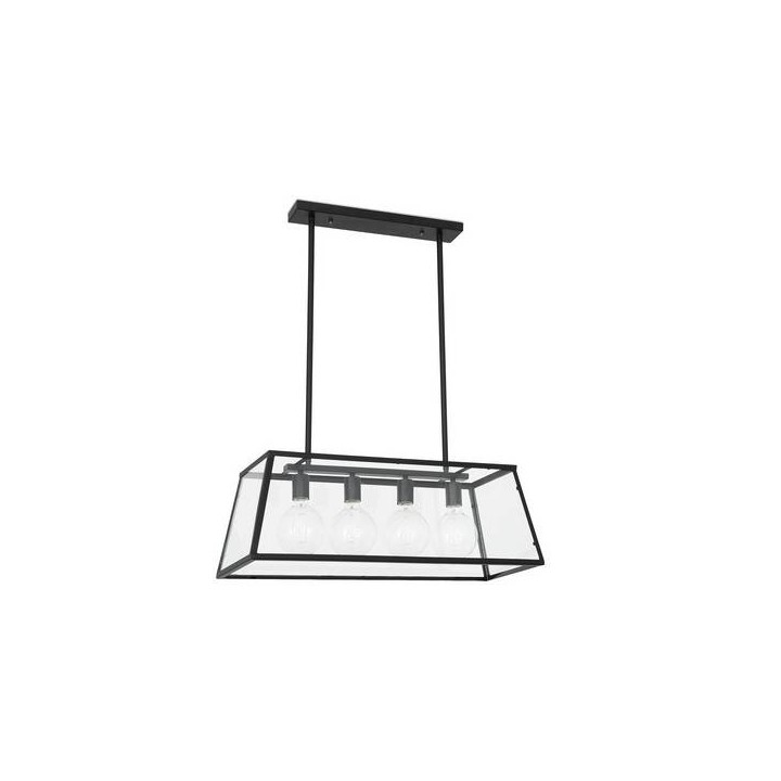 Lámparas Colgantes Faro ROSE COLGANTE TELESCOPICO NEGRO 4 X E27 60W