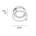 Faro TULIPA downlight orientable blanco 7W 3000K   55°