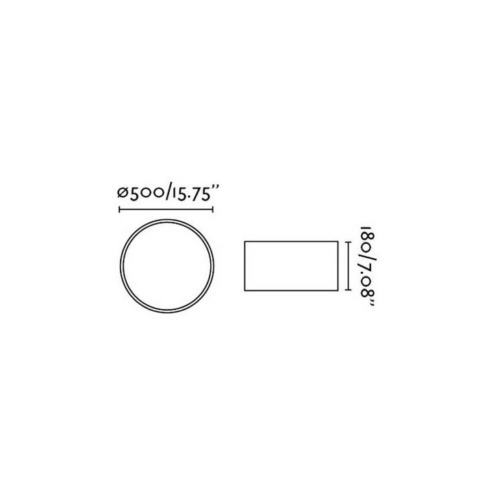 Plafones Faro SEVEN PLAFON Ø50 BLANCO 3XE27 60W
