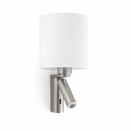 Apliques Faro ROB APLIQUE NIQUEL MATE E27 60W LED 3W 3000K