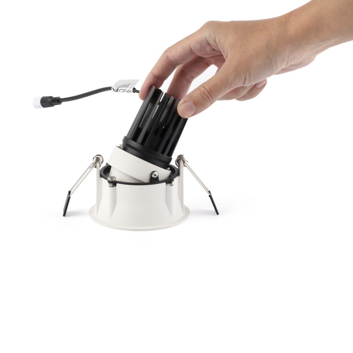 Faro TULIPA downlight orientable blanco 10W 3000K   36°  DALI