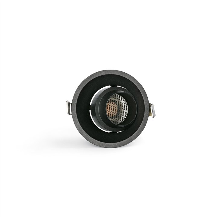Faro TULIPA downlight orientable negro 10W 3000K   36°  Casambi
