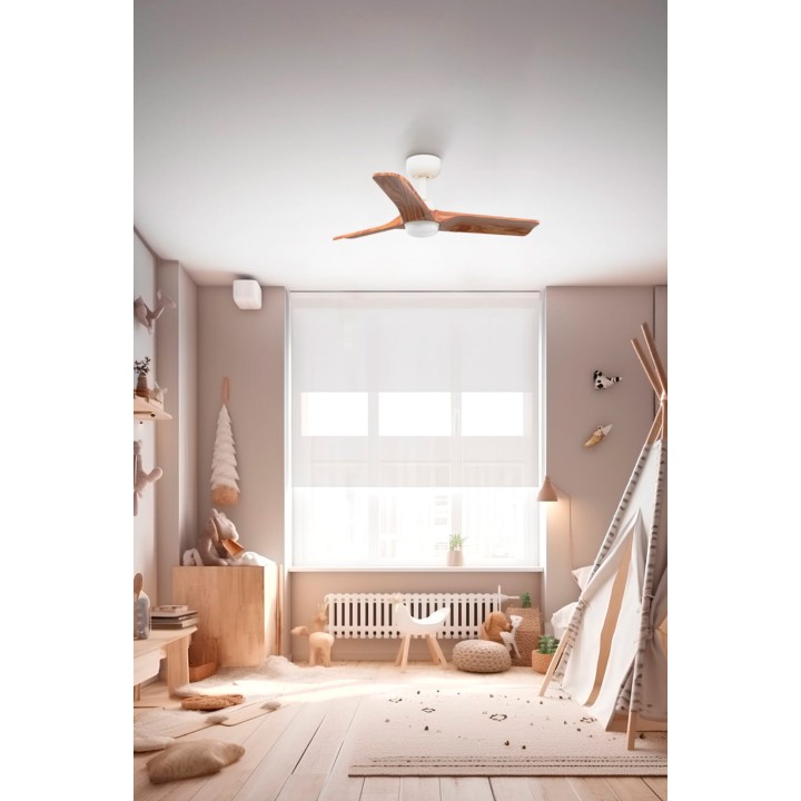 Faro HEYWOOD S LED Ventilador blanco