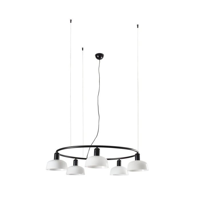 Faro TATAWIN S Lámpara colgante circular blanco Faro 20343-116-5L