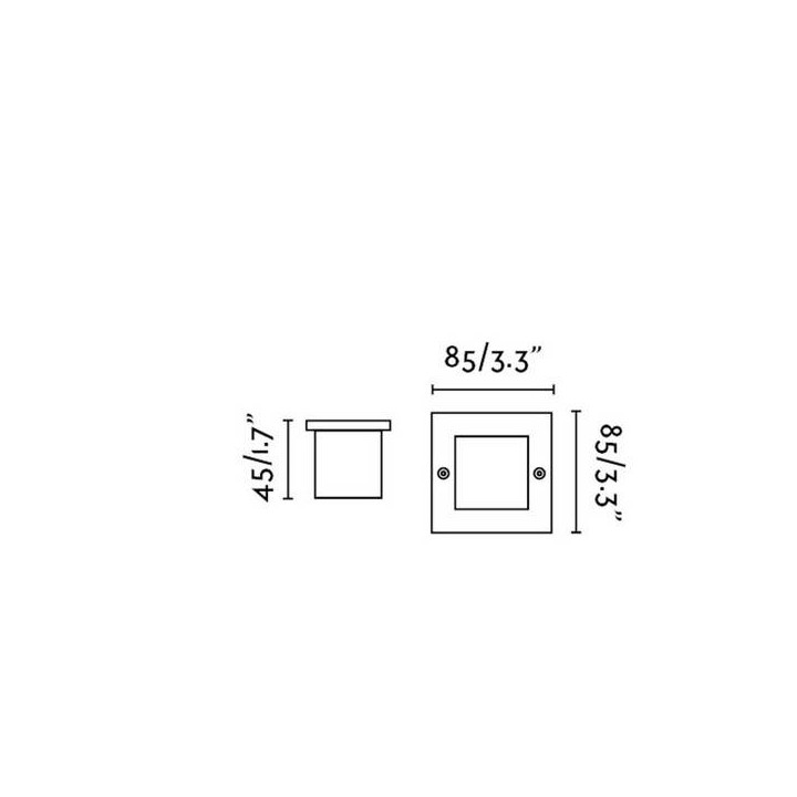 Lámparas de Exterior -  Lámparas empotrables Faro FROL EMPOTRABLE NIQUEL MATE LED 0,8W 3000K