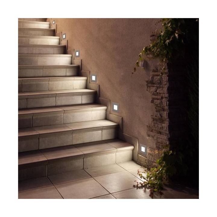 Lámparas de Exterior -  Lámparas empotrables Faro FROL EMPOTRABLE NIQUEL MATE LED 0,8W 3000K