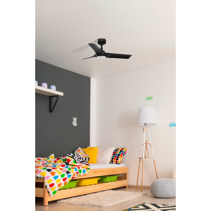 Faro HEY S LED Ventilador negro