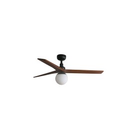 Faro KLIM M Ventilador negro/nogal DC E27 SMART Faro 34277WP-11L