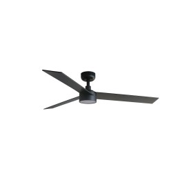 Faro RUDDER L LED Ventilador negro/nogal SMART Faro 34298WP-1TW