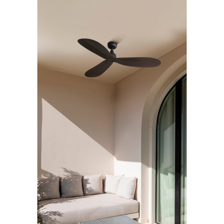 Faro PALMA M Ventilador marrón IP44