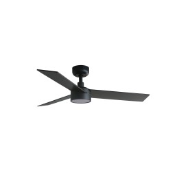 Faro RUDDER S LED Ventilador negro/nogal SMART Faro 34296WP-1TW
