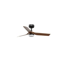Faro MINI PUNT S LED Ventilador negro/madera oscura DC SMART Faro 33823WP-1TW