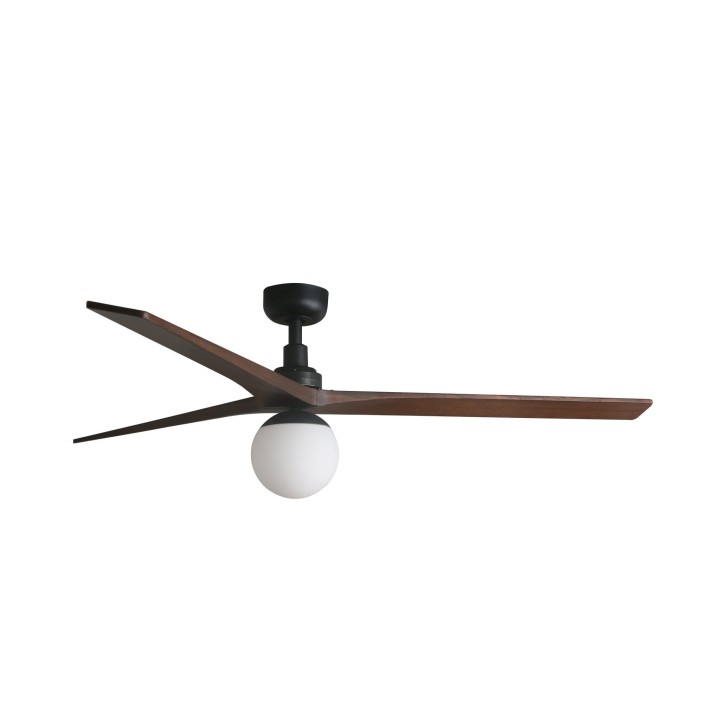 Faro KLIM L Ventilador negro/nogal DC E27 SMART Faro 34276WP-11L
