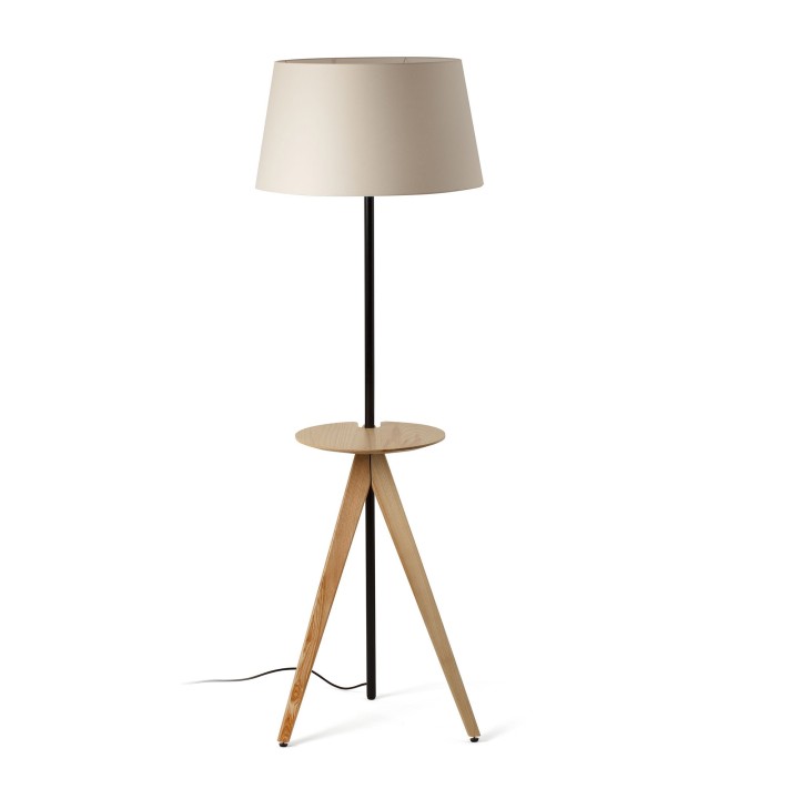 Faro TREEWOOD TRAY Lámpara pie de salón fresno
