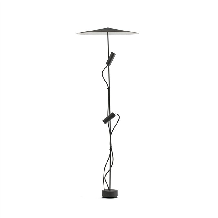 Faro CLAP 1266 Baliza negra 2x6W 3000K 38º con pantalla Faro 75705-233P