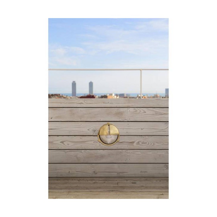 Lámparas de Exterior -  Apliques Faro TIMON APLIQUE LATON 1xE27 60W