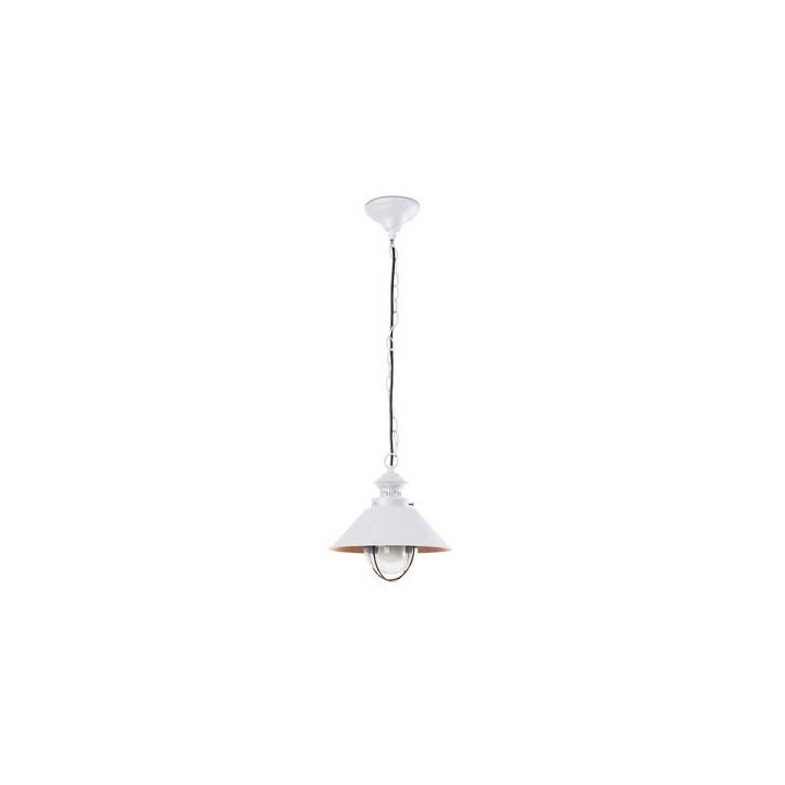 Lámparas de Exterior -  Lámparas Colgantes Faro NAUTICA-P COLGANTE BLANCO/COBRE E27 11W