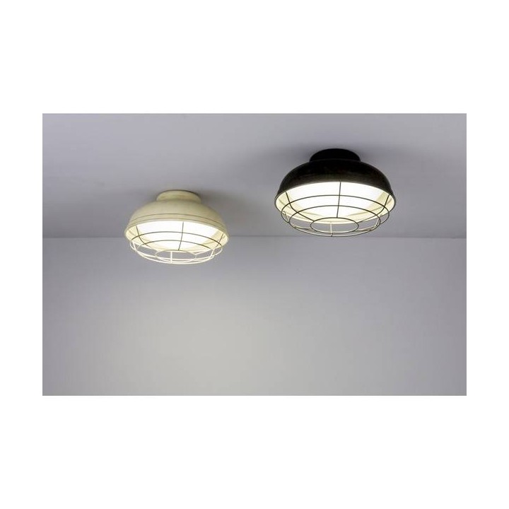 Lámparas de Exterior -  Plafones Faro HELMET PLAFON BLANCO ROTO E27 12W