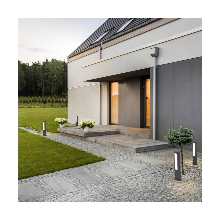 Lámparas de Exterior -  Balizas Faro NANDA BALIZA GRIS OSCURO H500 LED 12,5W 3000K