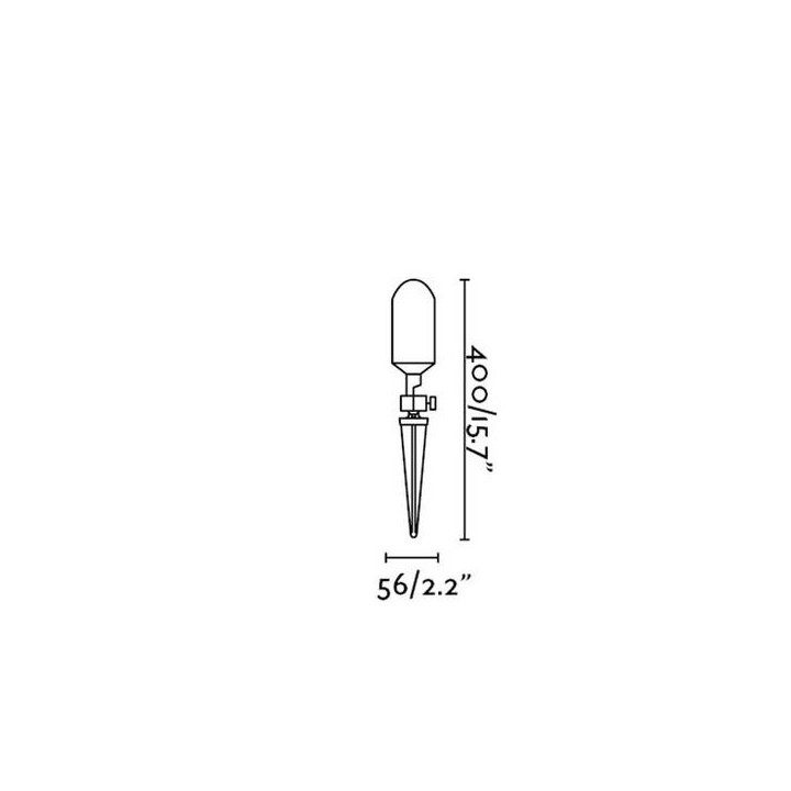 Lámparas de Exterior -  Estacas Faro ANDY ESTACA ORO SATINADO GU10 35W