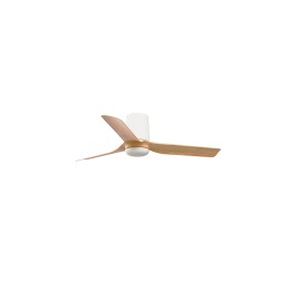 Faro MINI PUNT TUB S Ventilador blanco/madera clara DC SMART Faro 33833WP