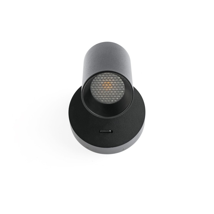 Faro STAN Lámpara aplique negro con interruptor