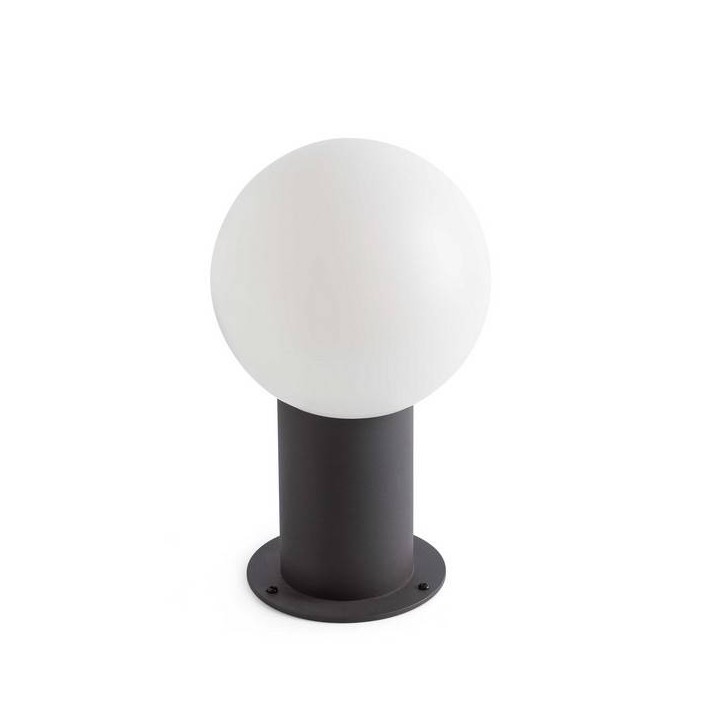 Lámparas de Exterior -  Apliques Faro MOON-1 BLANCO OPAL Ø18 PANTALLA