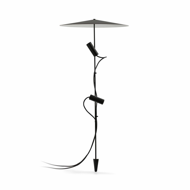 Faro CLAP 1030 Estaca negra 2x6W 3000K 38º con pantalla Faro 75709-233PDR