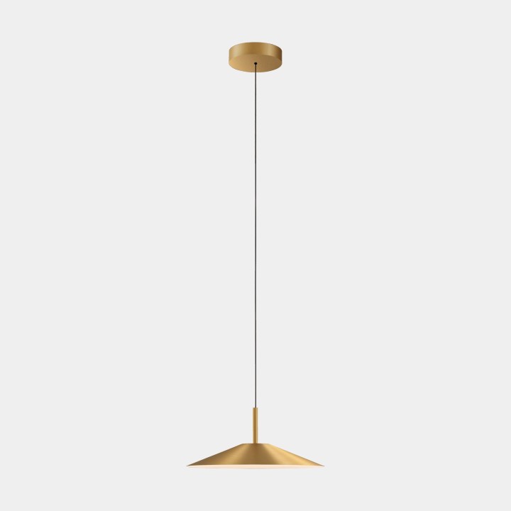 Lámpara Colgante H Surface LED 27.7 Blanco cálido - 2700K ON-OFF Oro mate 1207lm Leds C4 00-7742-DN-DN