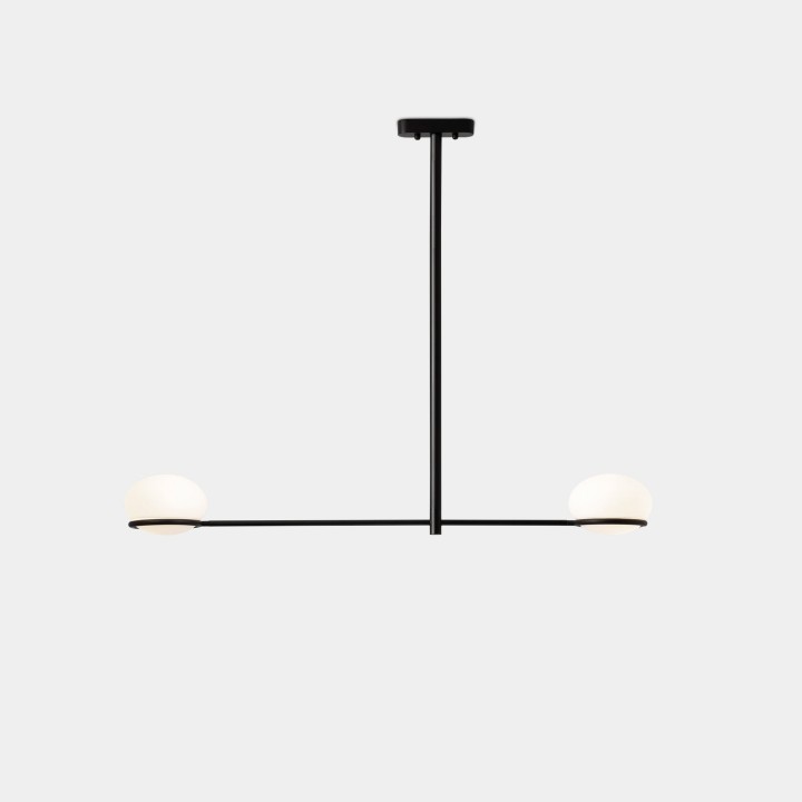 Lámpara Colgante Coco Double E14 18 Negro 1183lm Leds C4 00-9003-05-M1