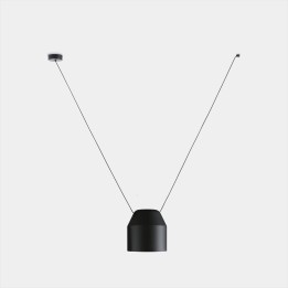 Lámpara Colgante Attic Hexagonal Shape V 2200mm E27 15 Negro 1085lm Leds C4 00-9043-05-05