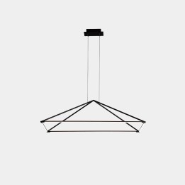 Lámpara Colgante Tubs 900mm LED 29 Blanco cálido - 2700K ON-OFF Negro 1935lm Leds C4 00-A122-05-M1