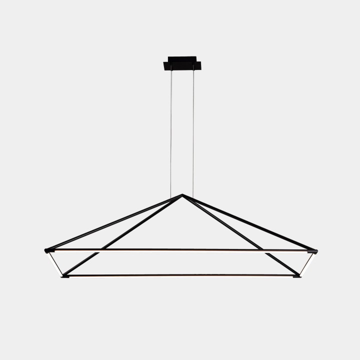 Lámpara Colgante Tubs 1200mm LED 38 Blanco cálido - 2700K ON-OFF Negro 2360lm Leds C4 00-A123-05-M1