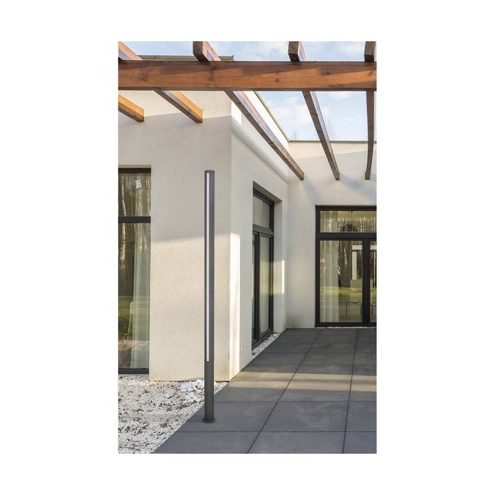 Lámparas de Exterior -  Farolas Faro GROP-3 FAROLA GRIS OSCURO LED 27W 3000K  H2000
