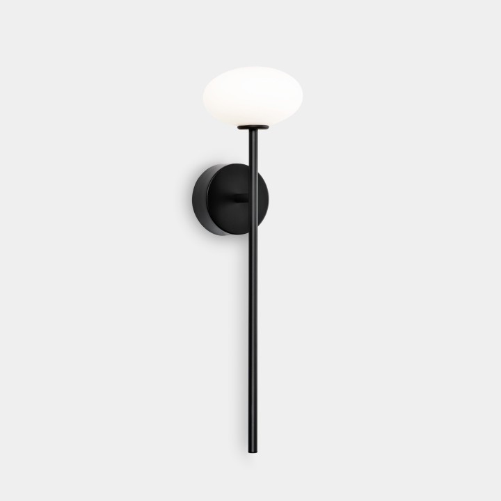 Lámpara de Baño IP44 Bloom LED 7.5 Blanco cálido - 2700K ON-OFF Negro 262lm Leds C4 05-A079-05-M1