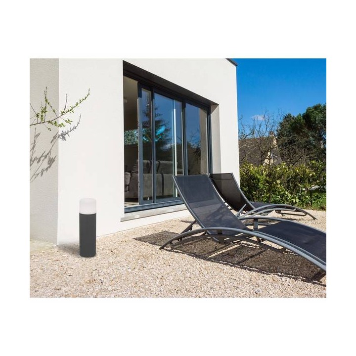 Lámparas de Exterior -  Balizas Faro MUGA BALIZA GRIS OSCURO LED 9W 3000K